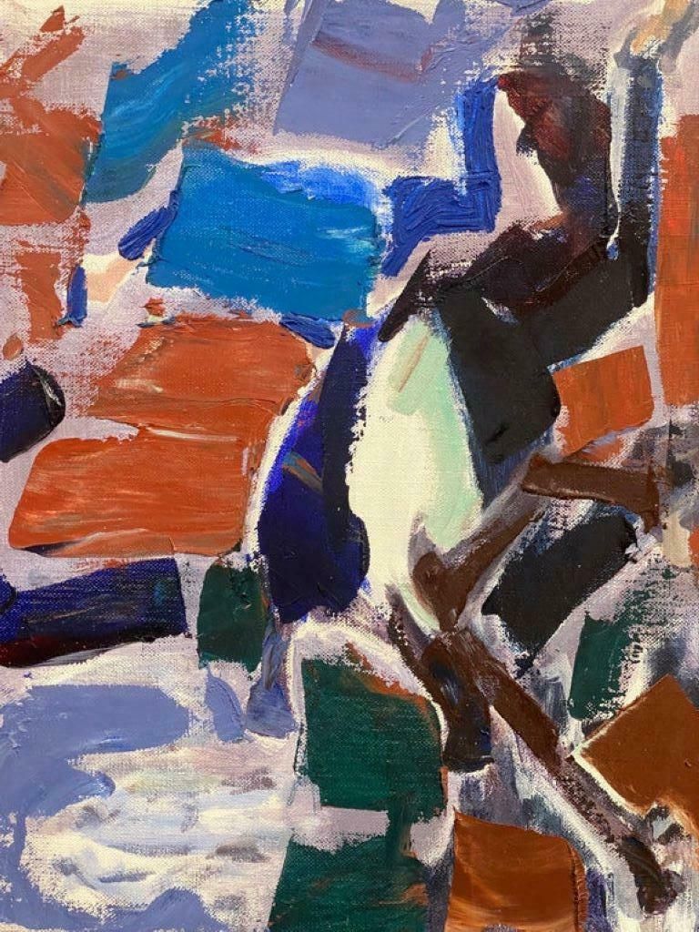 Elisabeth Hahn20th Century German Modernist Oil Painting Abstract Study20th Century photo furniture