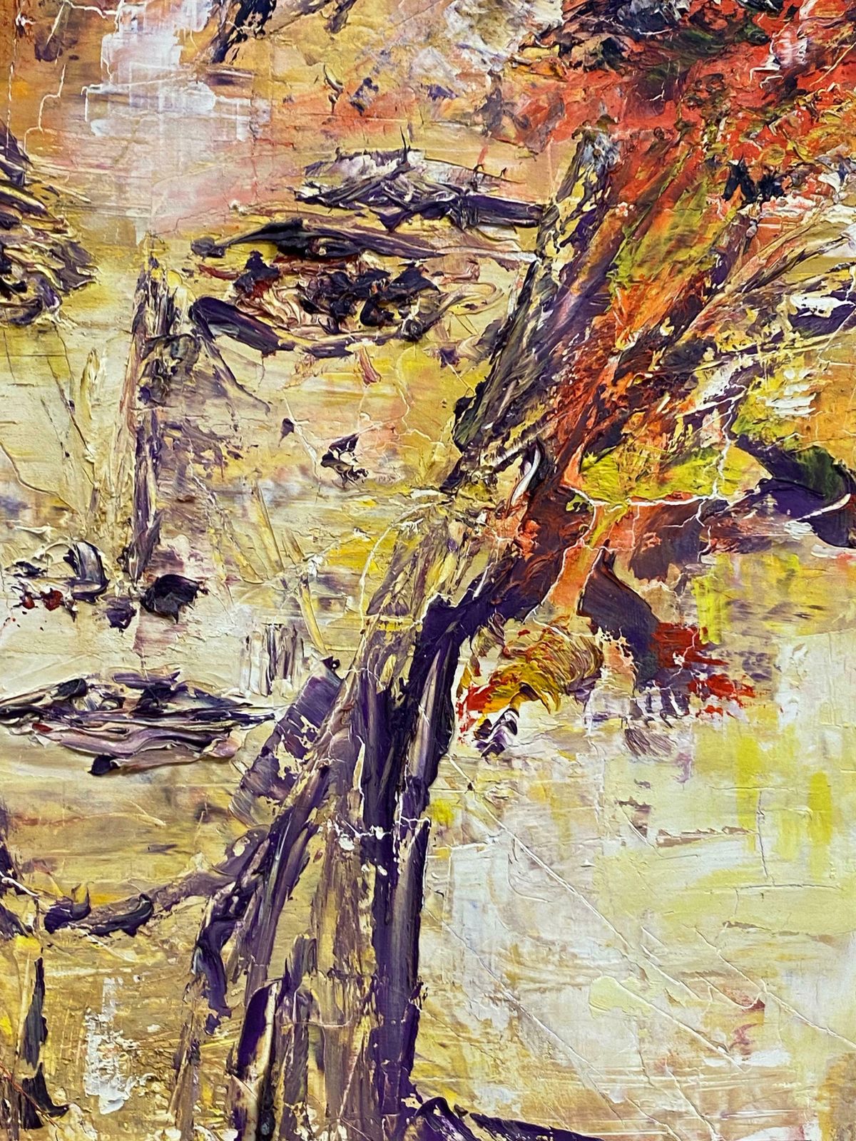 P Vilette20th Century Original Expressionist Oil Painting Quirky Abstract Face20th Century photo buy