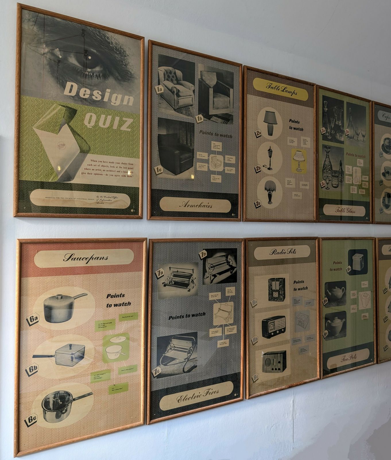 photo for sale Set Of 12 Vintage Post War British Design Posters By Council Of Ind Design 1940s