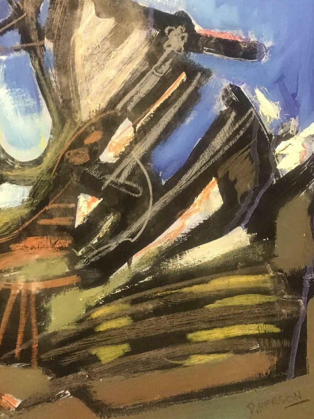 Roger Hersonroger Herson (1922 2008) Signed French 20thc Abstract Painting   Rouen Painter20th Century photo for sale