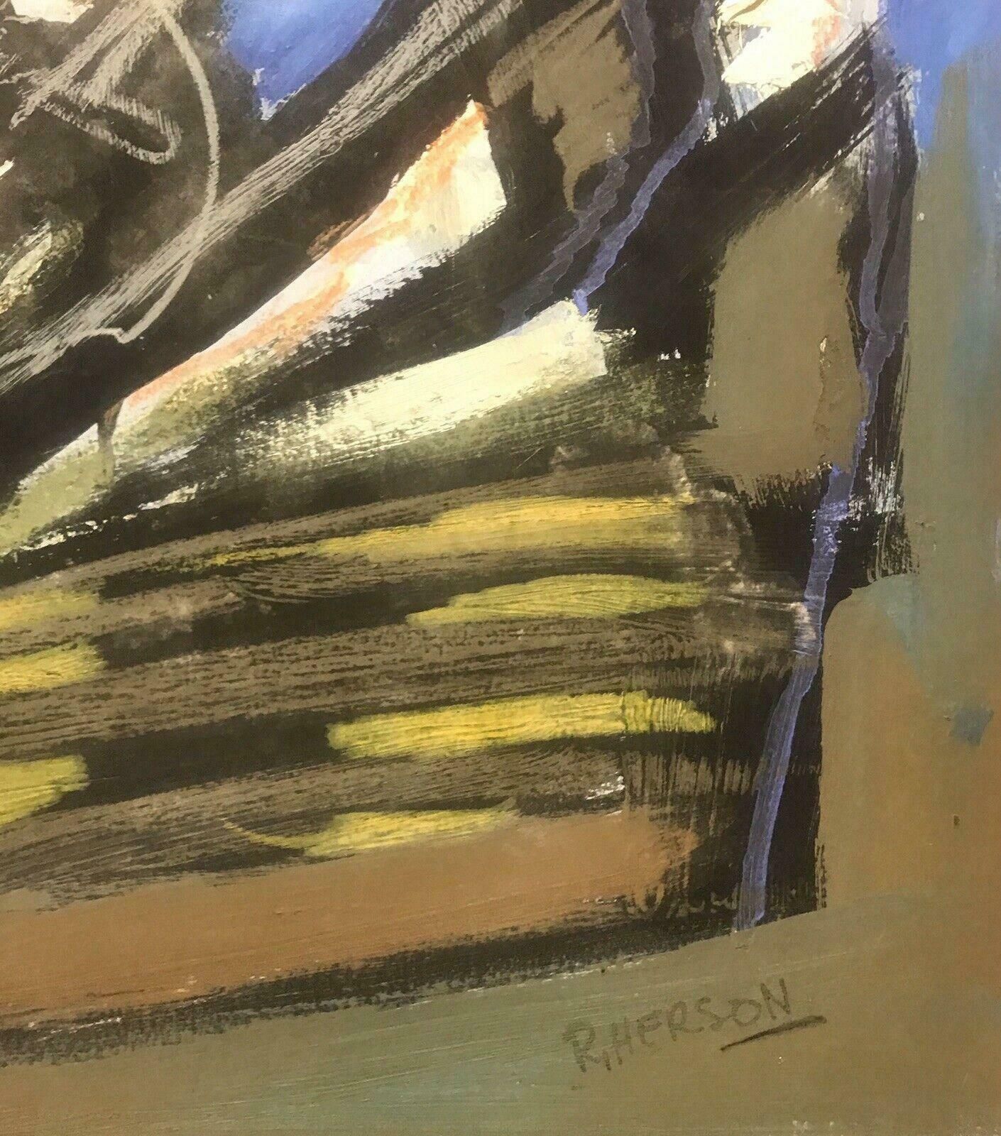 Roger Hersonroger Herson (1922 2008) Signed French 20thc Abstract Painting   Rouen Painter20th Century photo vinterior