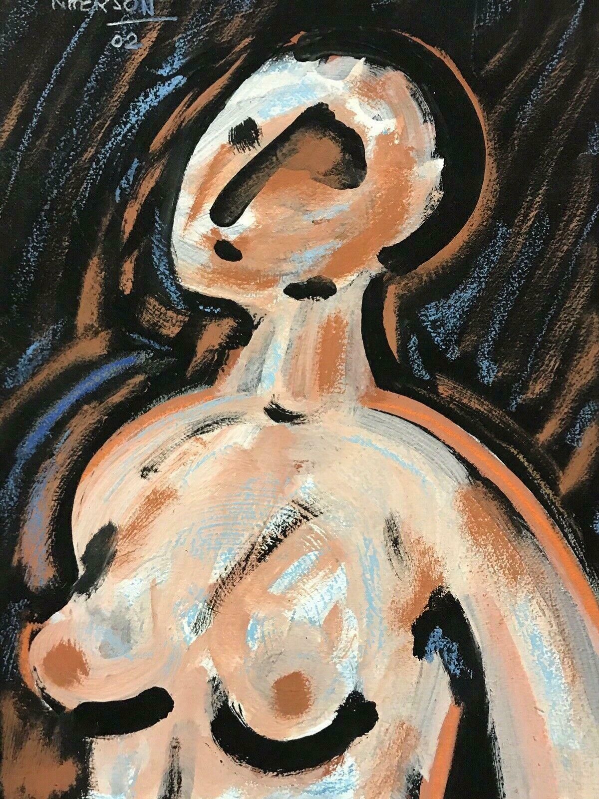 Roger Hersonsigned French Abstract Nude Painting   Nude Woman20th Century photo buy