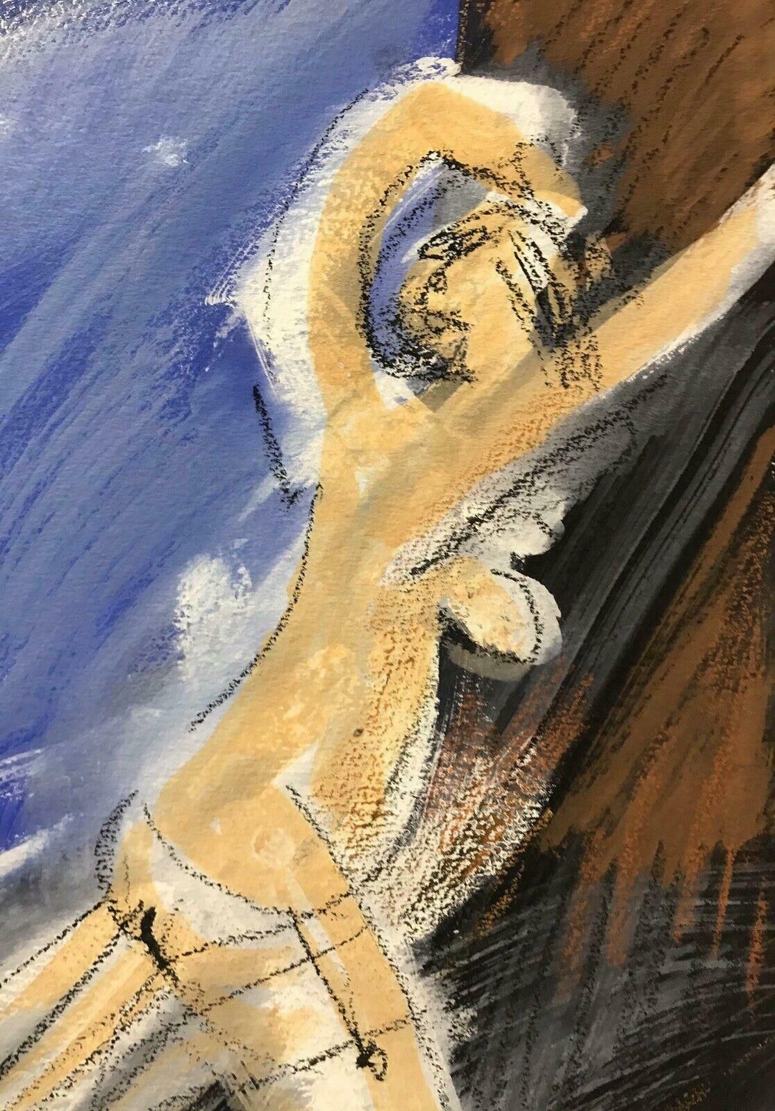 Roger Hersonroger Herson (1922 2008) Signed French Abstract Painting   Moving Nude Figure20th Century photo buy
