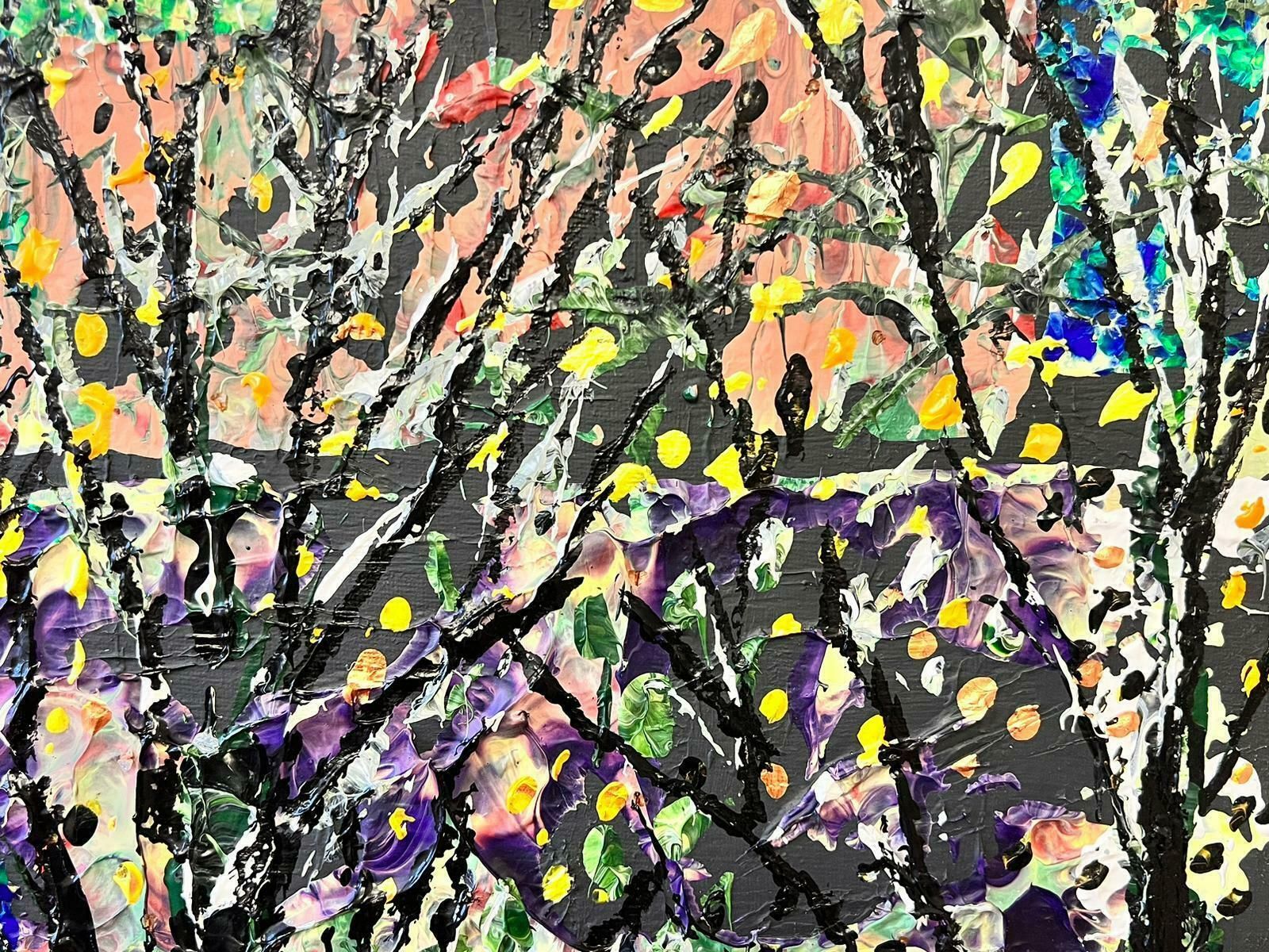 Contemporary British Abstract Woodland Landscape Contemporary British Painting photo Art