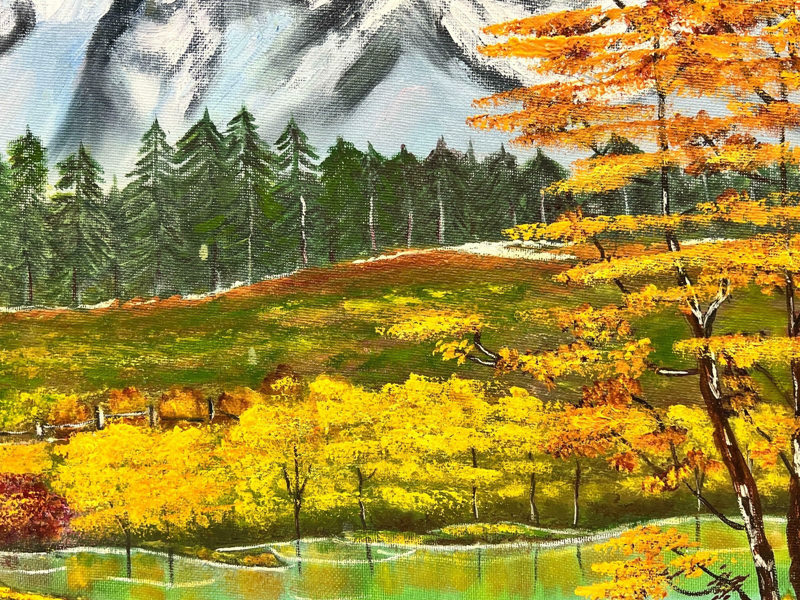 Ben Powellscottish Highland Snow Capped Mountains Original British Painting photo Art