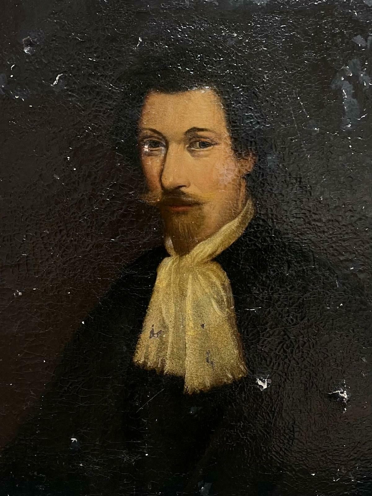 French School18th Century French Portrait Of Mysterious Man Oil On Canvas For Restoration photo furniture