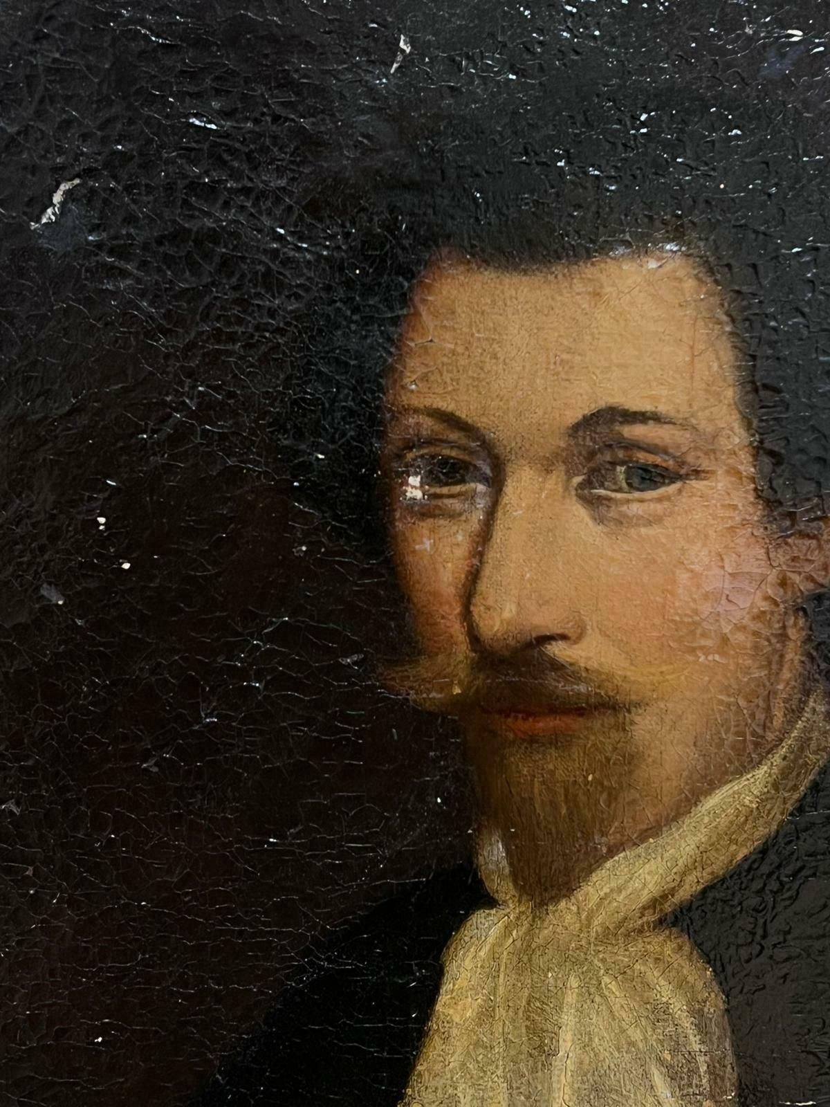 French School18th Century French Portrait Of Mysterious Man Oil On Canvas For Restoration photo vinterior