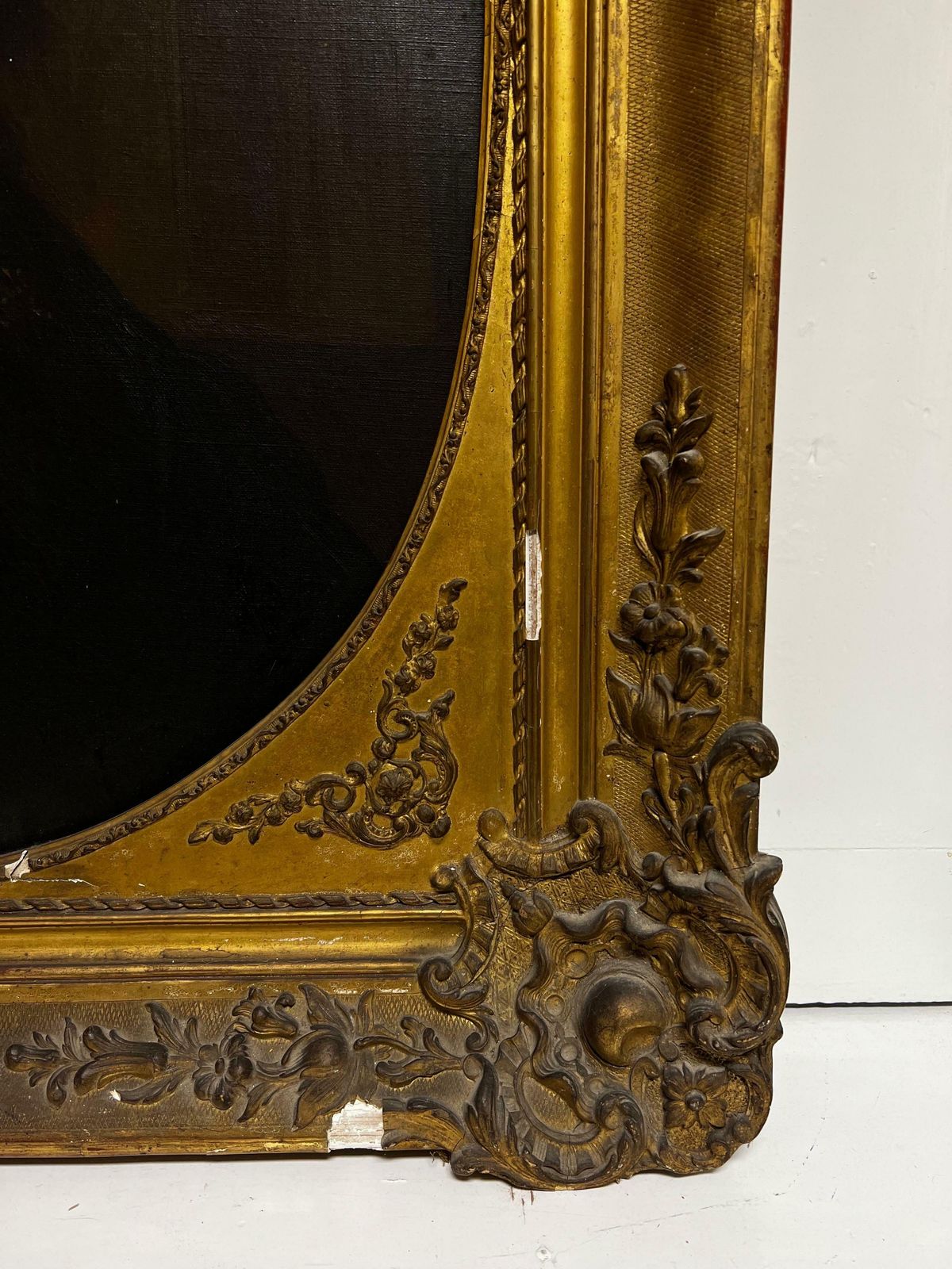 Antique Frenchvery Large Antique French Old Master Oil Painting After Rembrandt, Self Portrait photo for sale