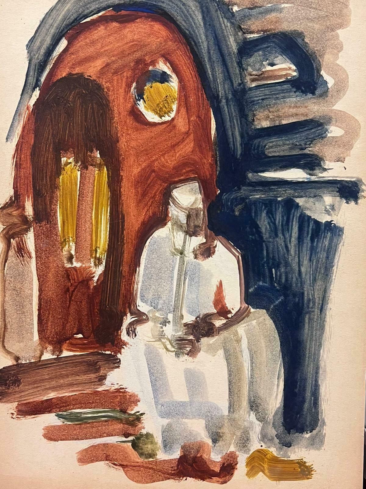 Elisabeth Hahn20th Century German Modernist Oil Painting Figure Sat On Door Steps20th Century photo furniture