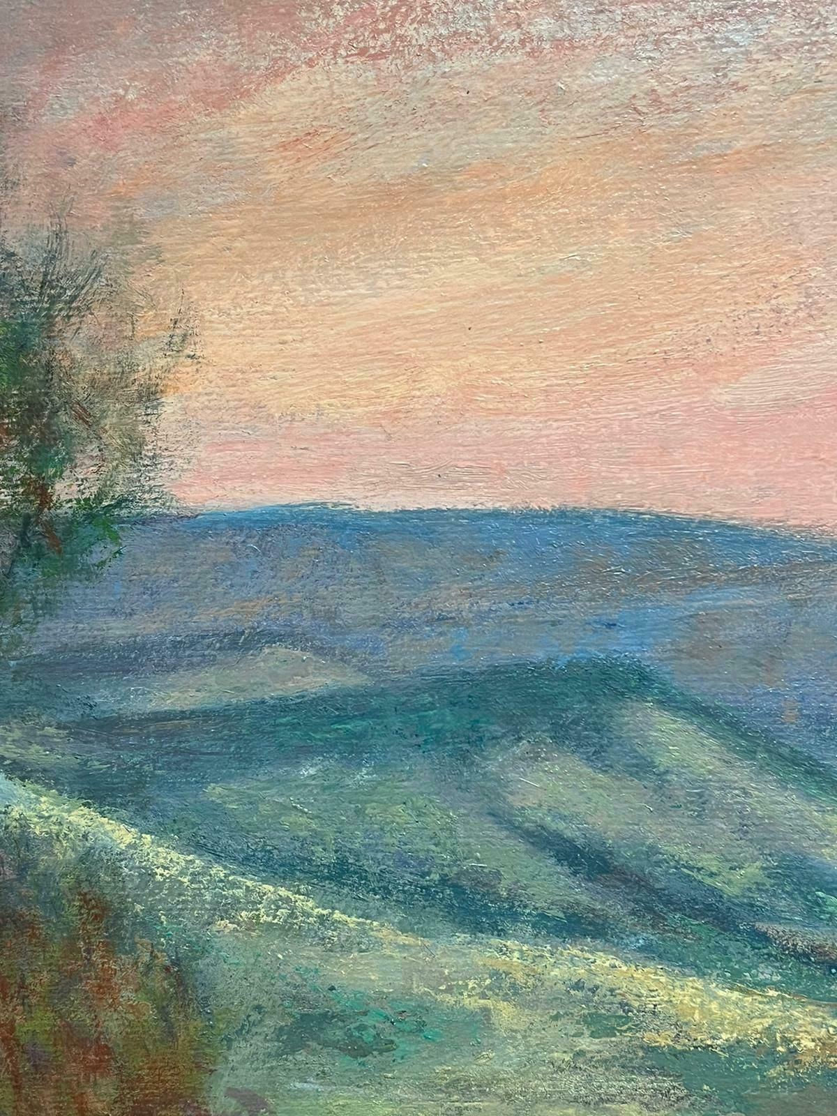 Jacob Markiel20th Century French/ Polish Modernist Hazy Green Landscape Rural Fields photo 967.0