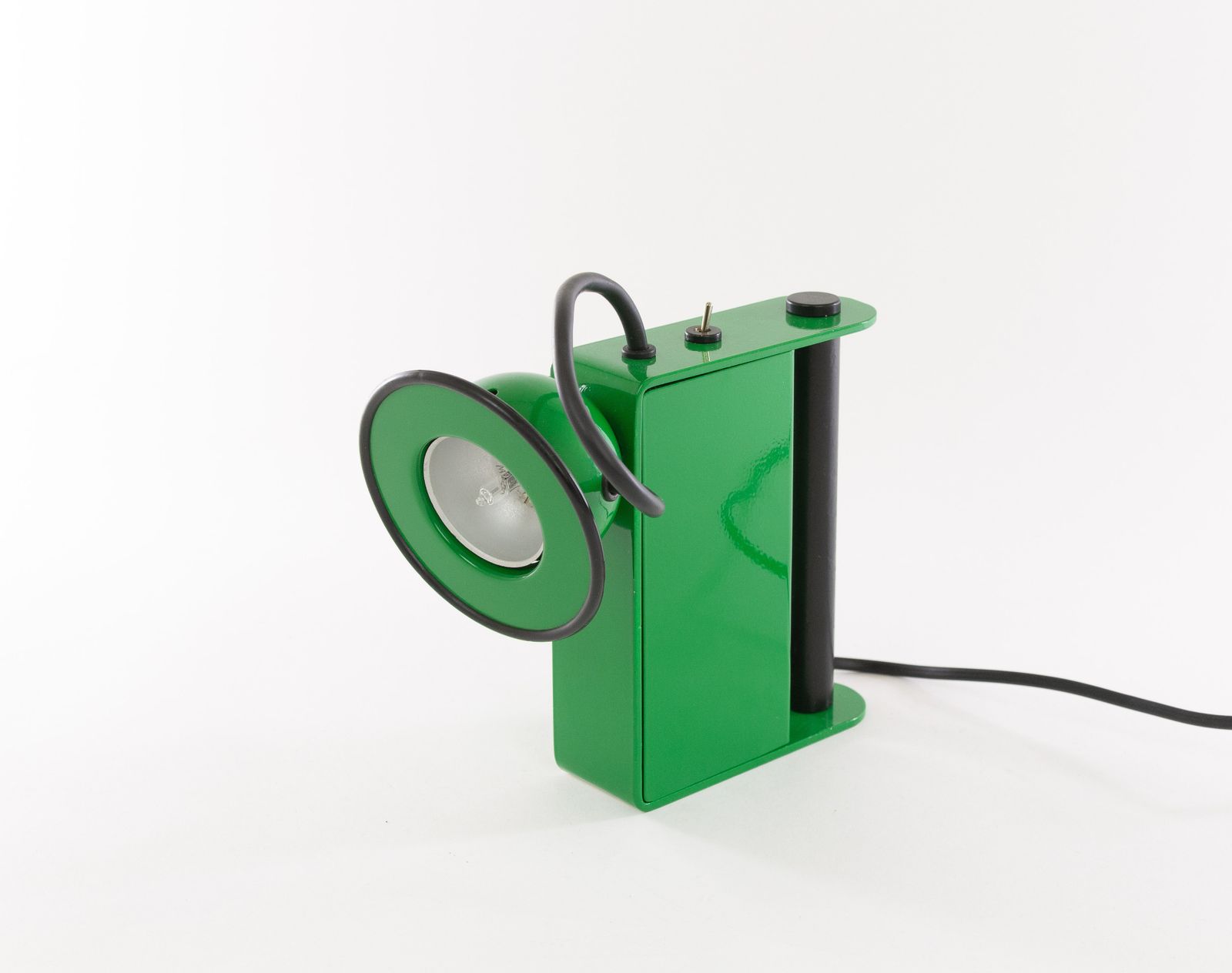 Green Minibox Table Lamp By Gae Aulenti & Piero Castiglioni For Stilnovo, 1980s