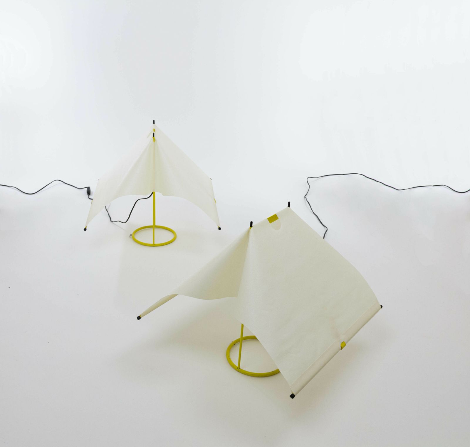 Pair Of Le Falene Table Lamps By Piero De Martini For Arteluce, 1980s photo furniture