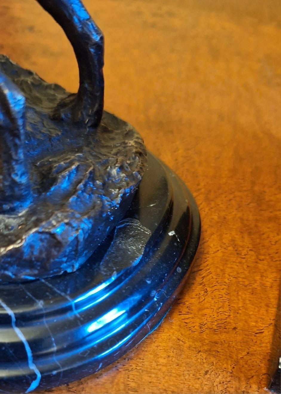 Pair Of Bronze And Marble Bookends Barking Dogs From E Drouot, France C. 1890 photo furniture