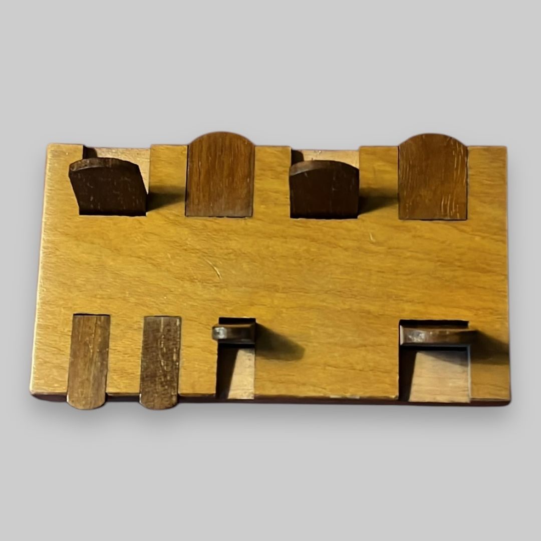 Antique Treen Short Whist Game Marker photo furniture