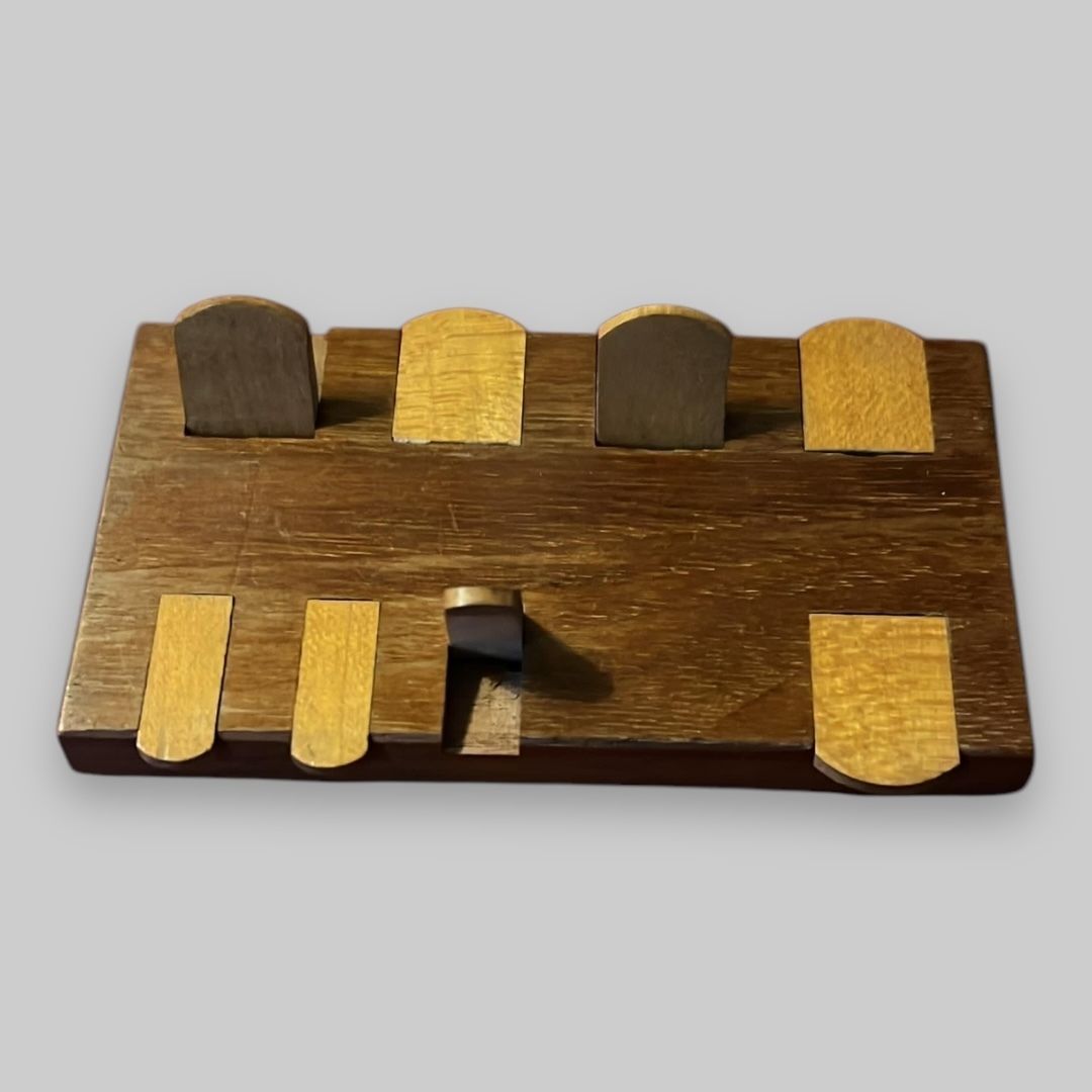Antique Treen Short Whist Game Marker photo for sale