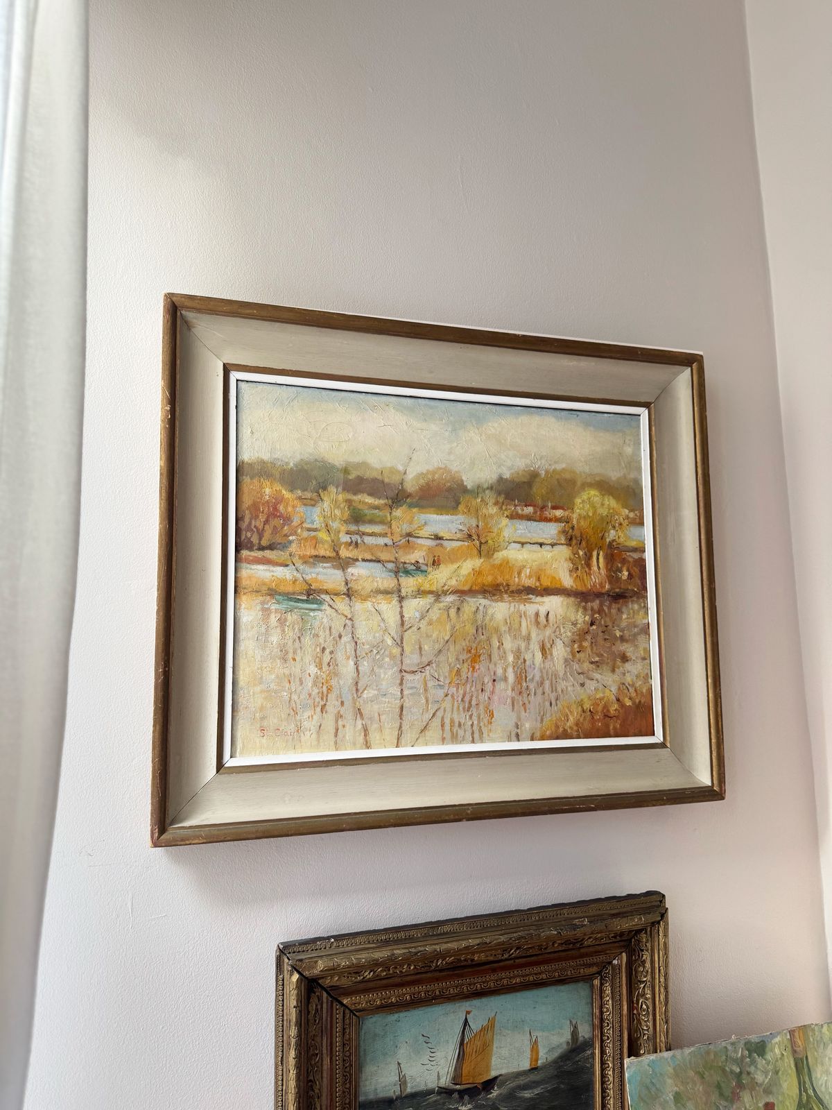 Vintage Mid Century Oil Painting By Artist St Clair photo buy
