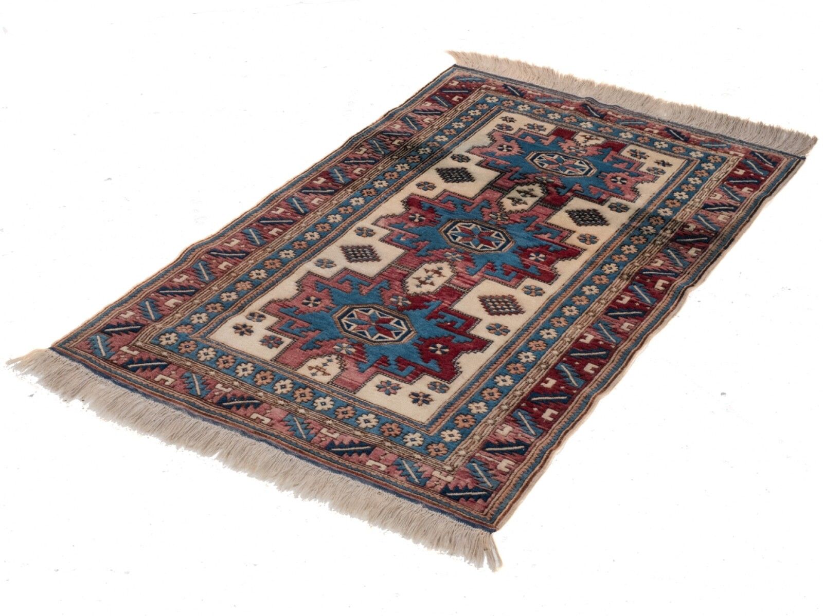 Kars Kazak Turkish Anatolian Rug 6'4"X3'6" (194x107cm Carpet) photo for sale
