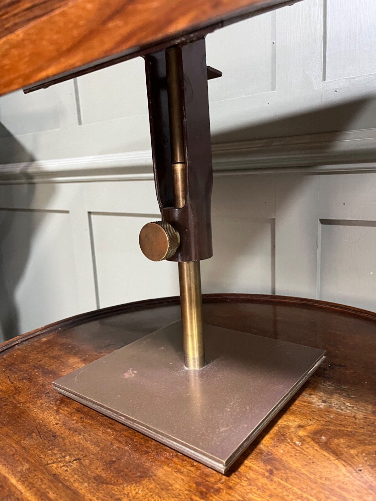 Vintage Rostrum In Rosewood & Brass High Quality Item Ideal For Restaurants Etc photo Furniture