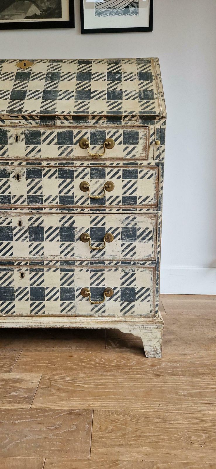 Painted Antique 19th Century Bureau photo Furniture