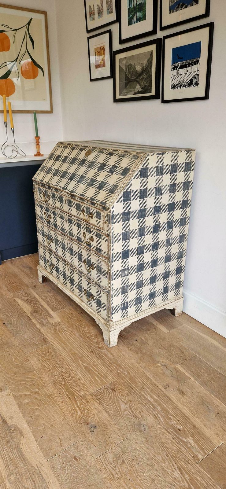 Painted Antique 19th Century Bureau photo vintage