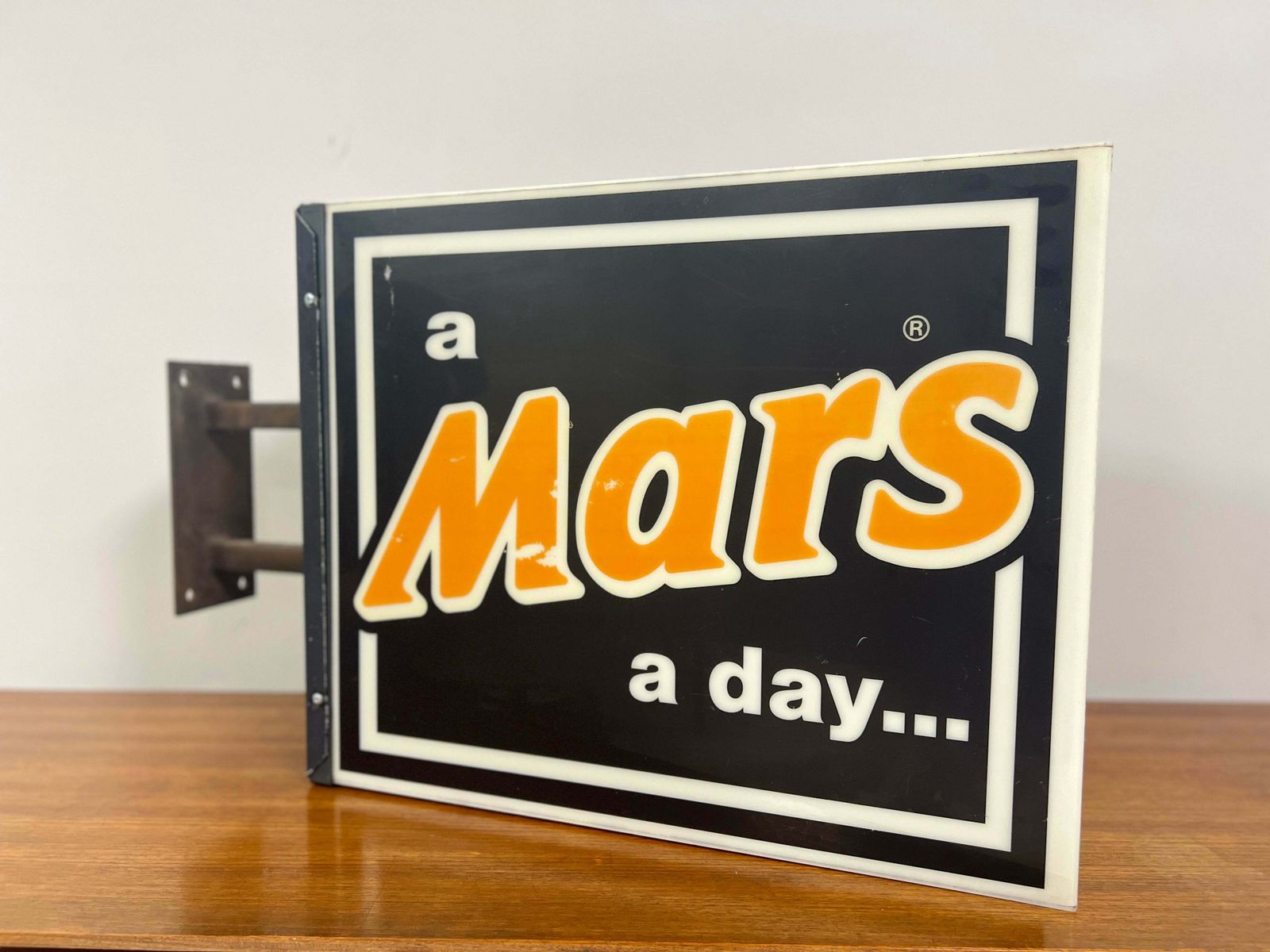 A Mars A Day…’, Vintage Illuminated Advertising Sign photo vinterior
