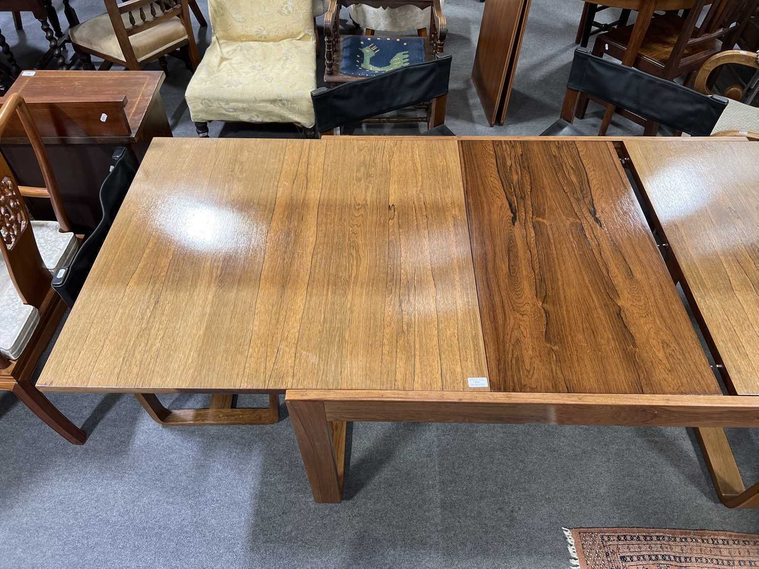 Mid 20th Century Rosewood Dining Table And Chairs, Designed By Gunther Hoffstead For Uniflex photo 950.0