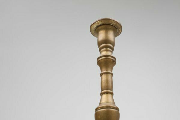 Antique French Candlestick In Bronze, 1890s photo Home Decor
