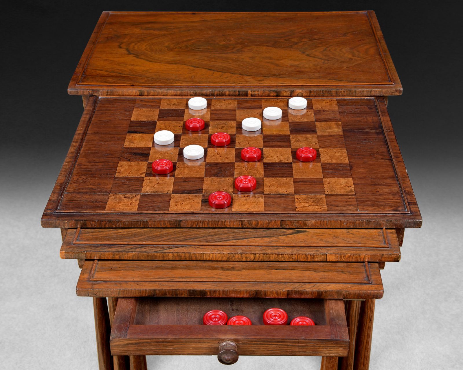 Regency Period Rosewood Quartetto Or Nest Of Tables photo for sale