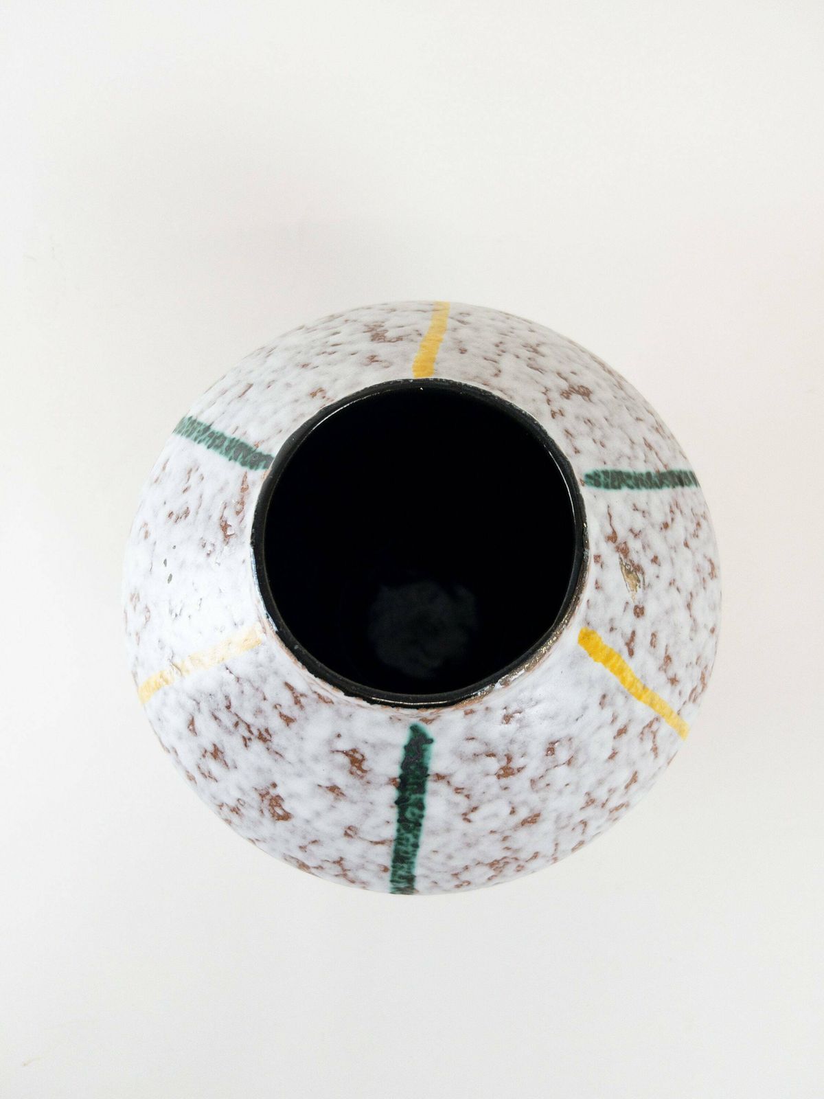 Xl West German Pottery   Scheurich Ceramic Vase   Mid Century Modern   Wide Waisted Speckled Decor  Scheurich 542 25 photo Home Decor