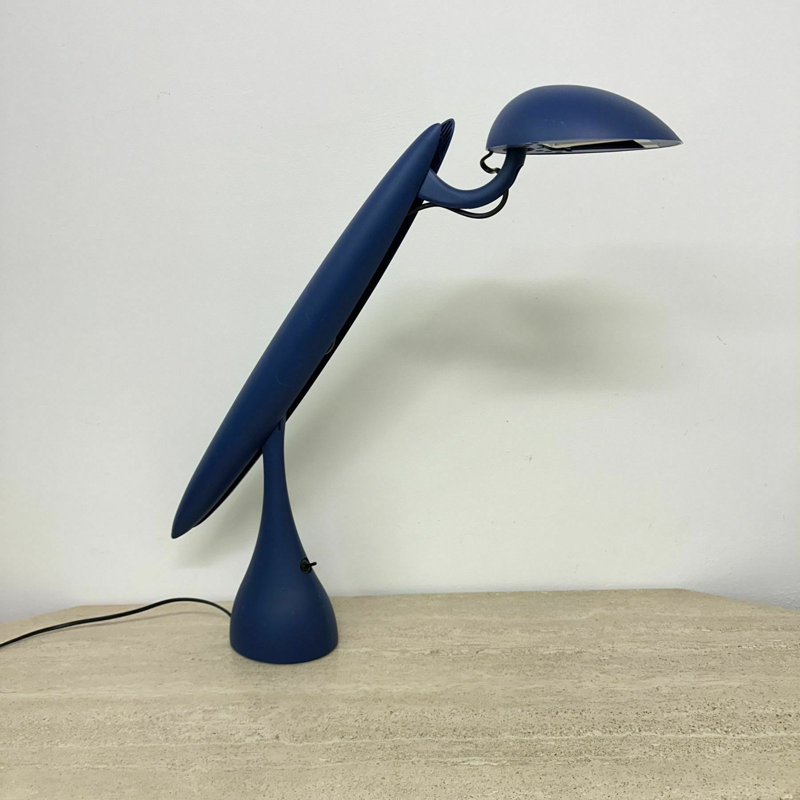 photo buy Postmodern Heron Blue Lamp By Isao Hosoe For Luxo, 1980’s