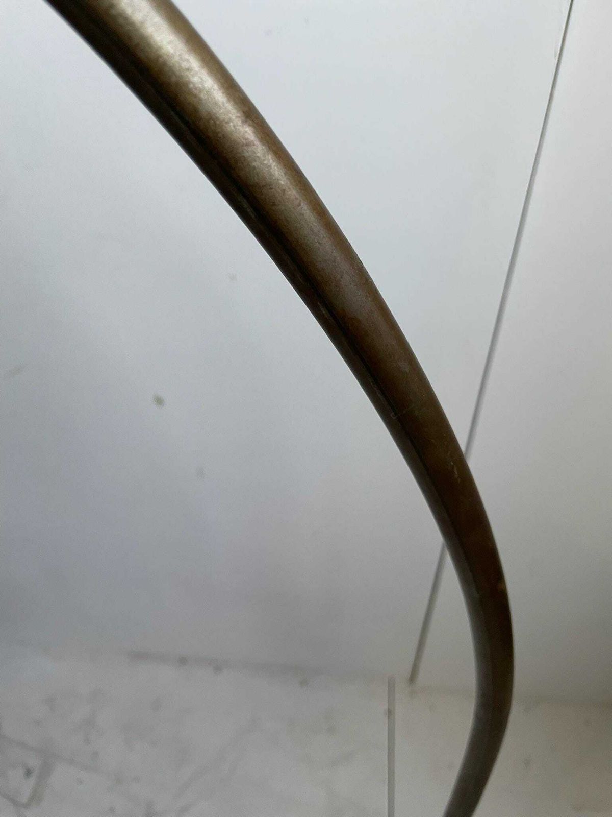 Large Arched Thin Hand Made Industrial Metal Floor Standard Lamp photo 265.0
