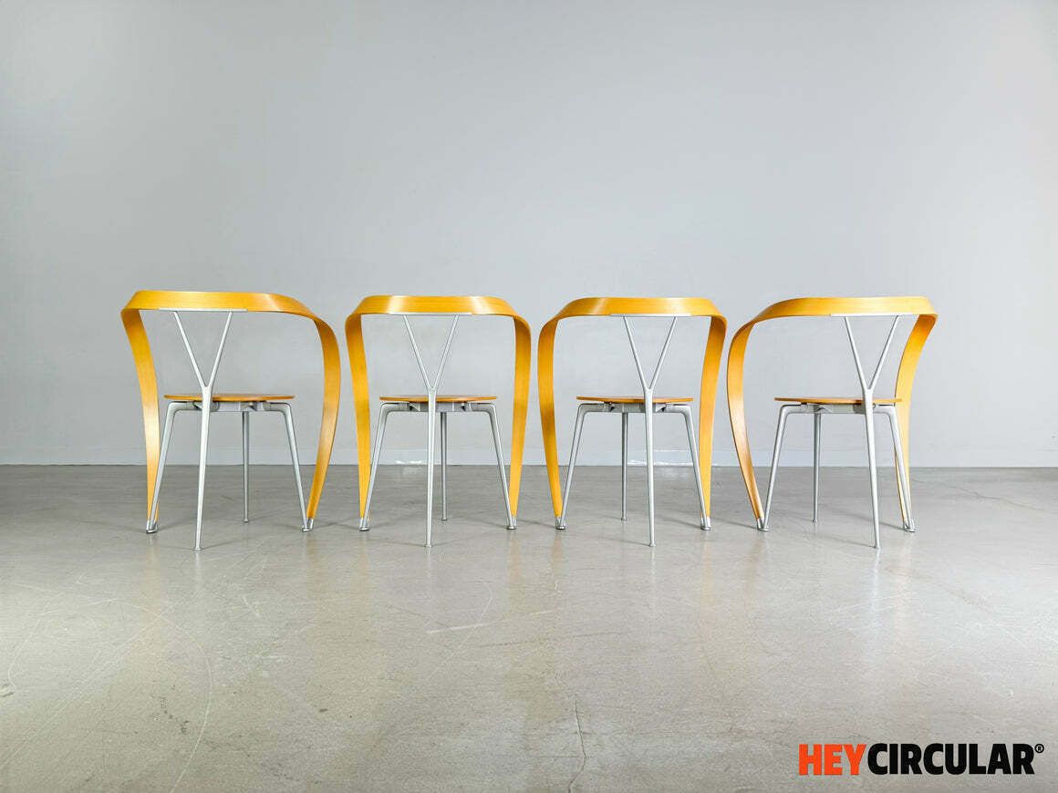 photo furniture Original Set Of 4 Reverse Chairs Cassina Andrea Branzi
