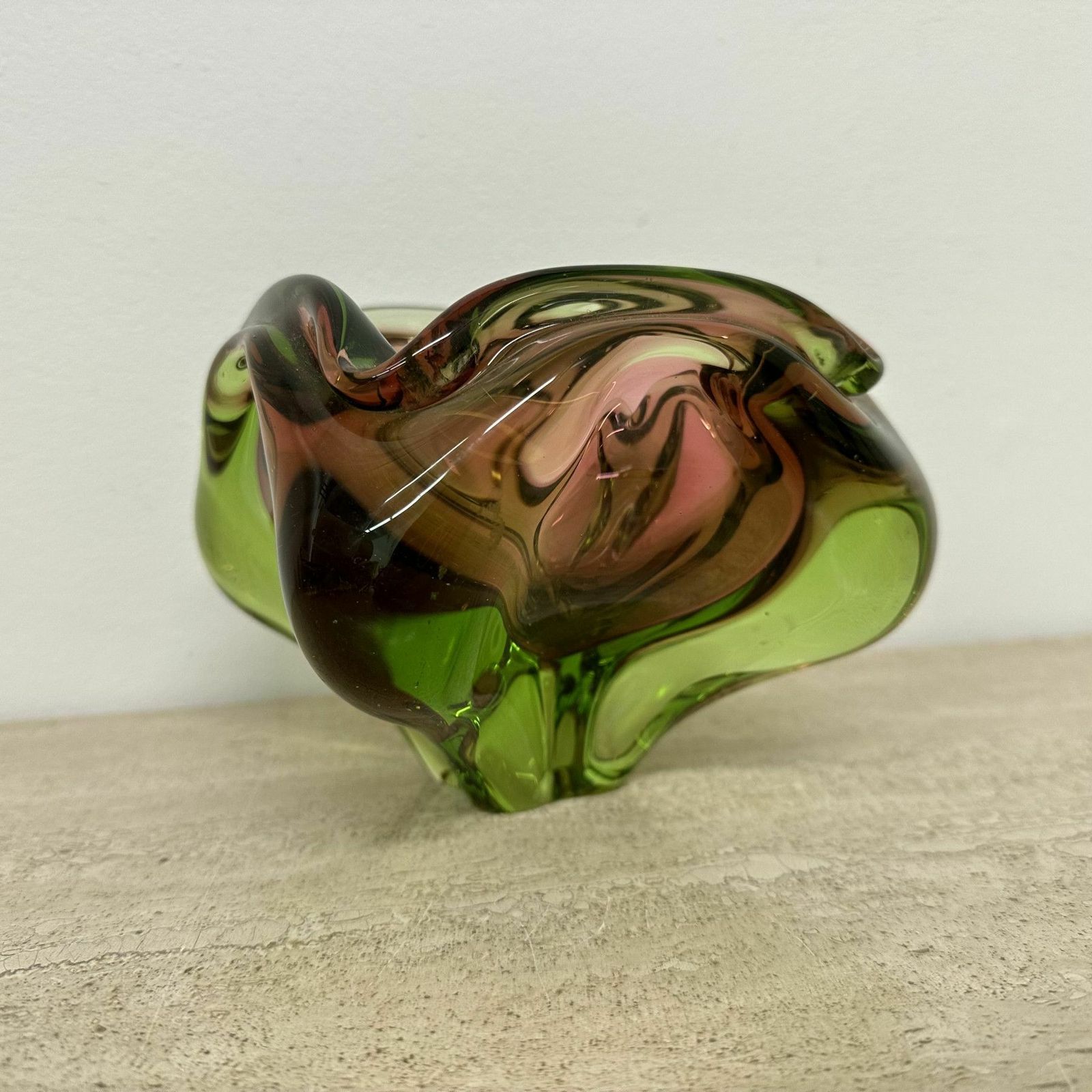 Woonaccessoires Mid Century Murano Glazen Schaal, Jaren 1970 photo
