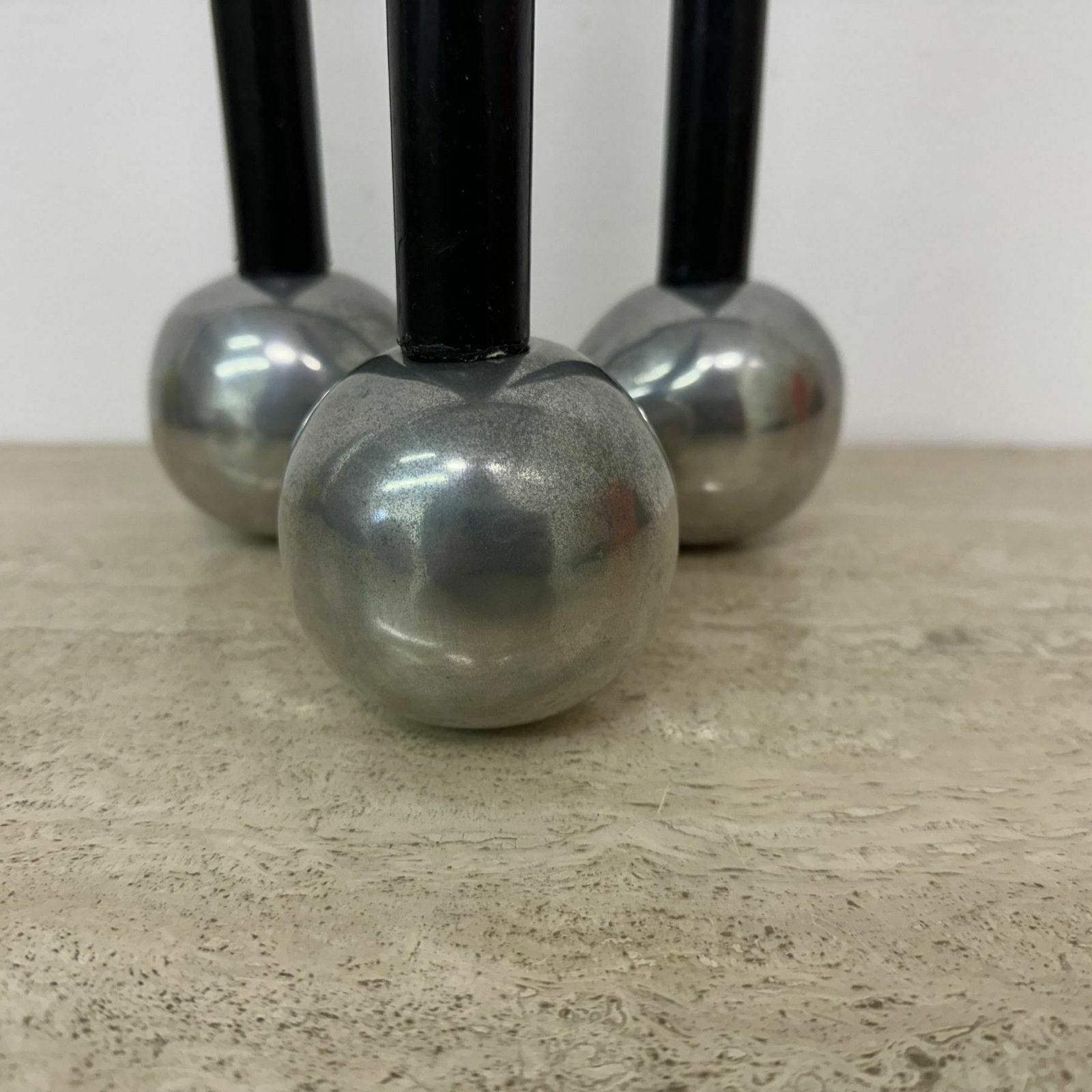 Vintage Scandinavisch Boemerangvormig Aluminium Kandelaar – Ialuminium, Denemarken, Jaren 1970 photo vinterior