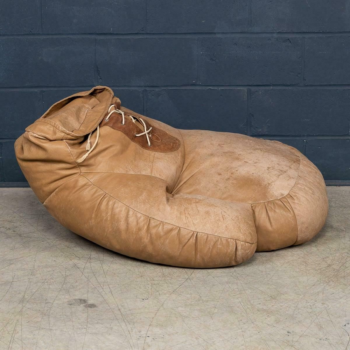 20thc Swiss Boxing Glove Bean Bag By Susiand Ueli Berger For De Sede C.1970 photo Furniture