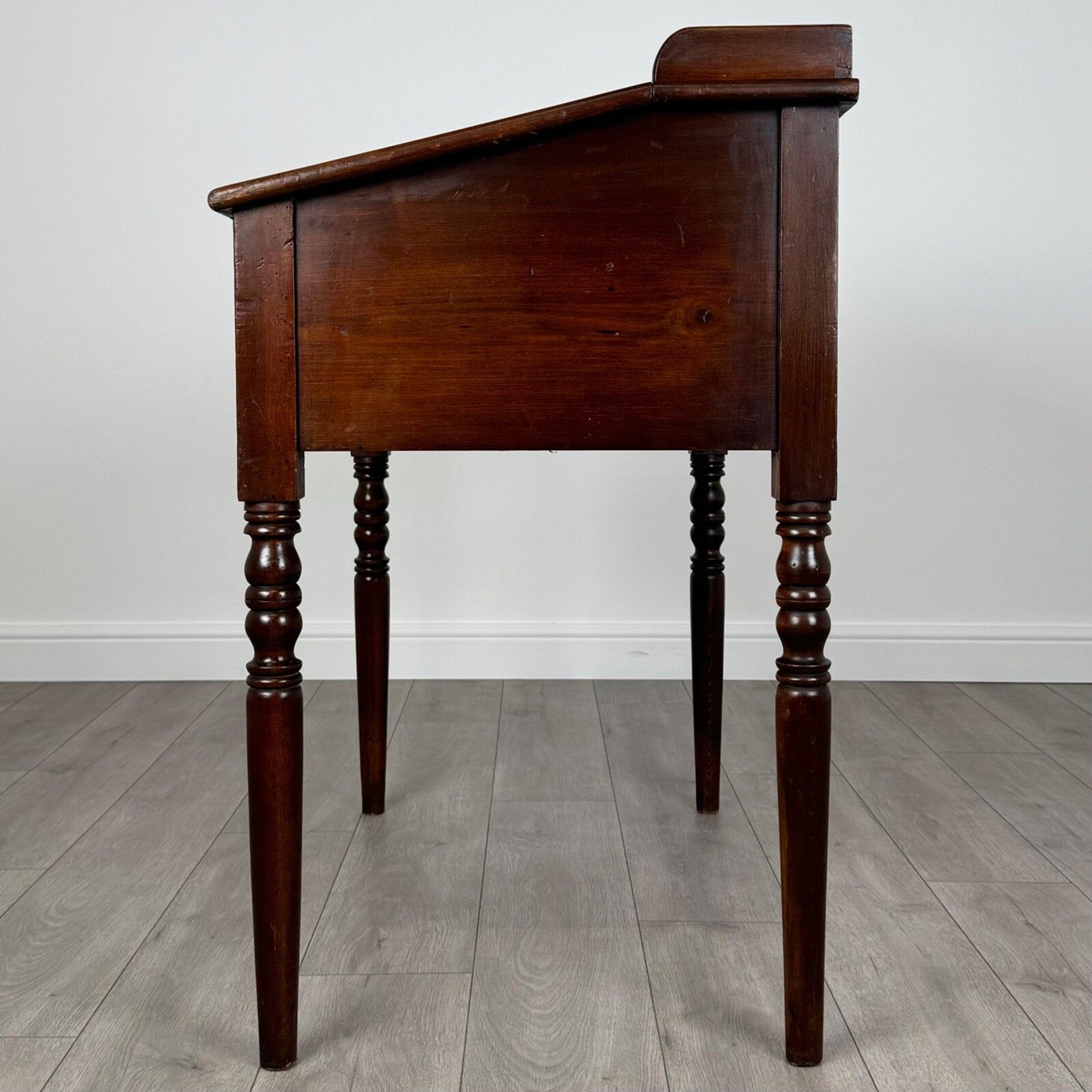 Antique 19th Century Unusual Desk In Mahogany photo Furniture