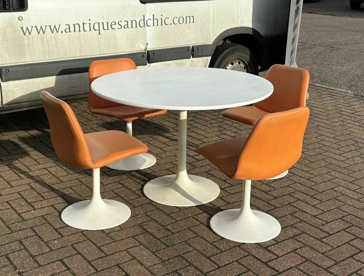 Mid Century 1970's Broderna Johanson Dining Table & Chairs photo furniture