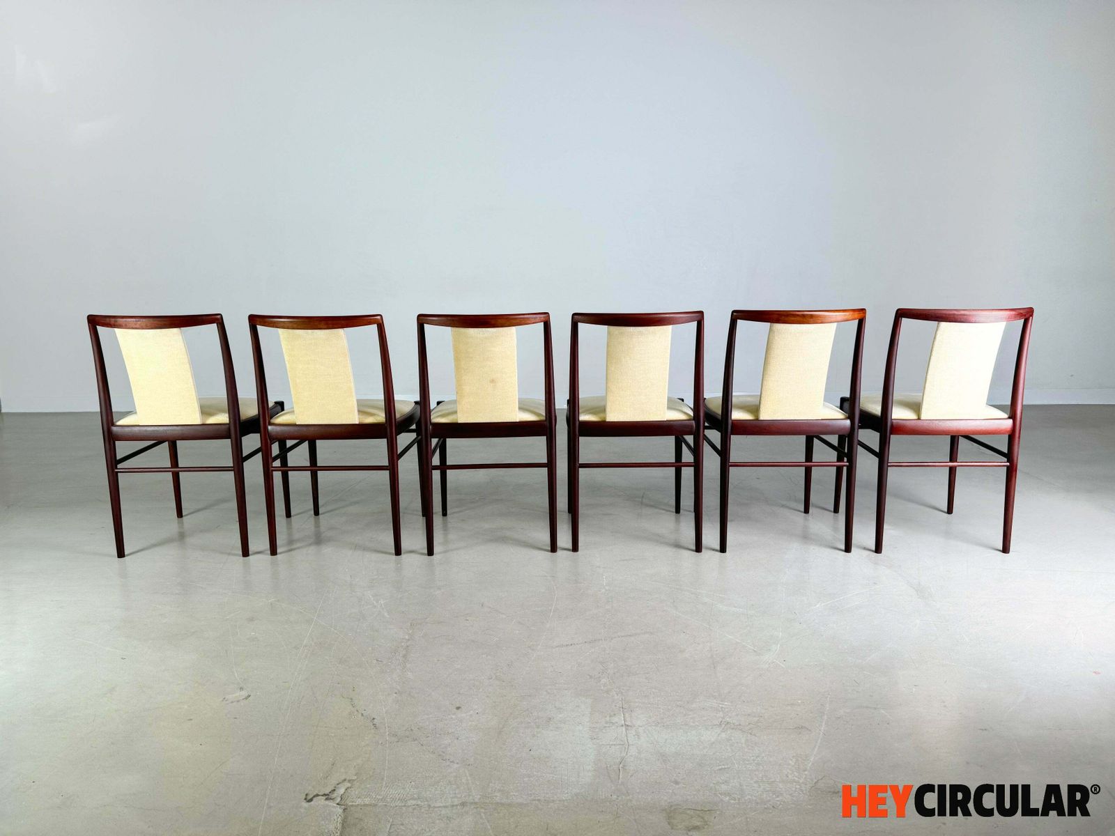 Set Of 6 Original Vintage Mid Century Chairs Benze 1960s photo vintage