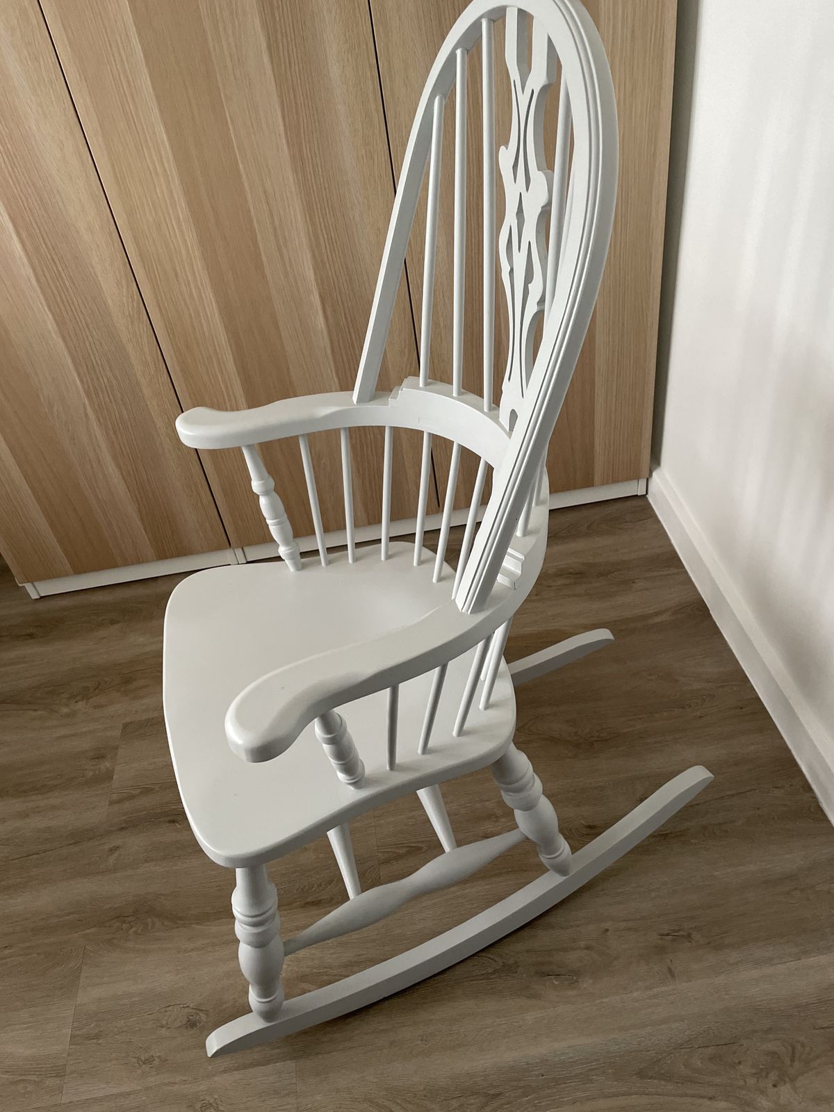 Windsor Painted Solid Wood Rocking Chair photo furniture