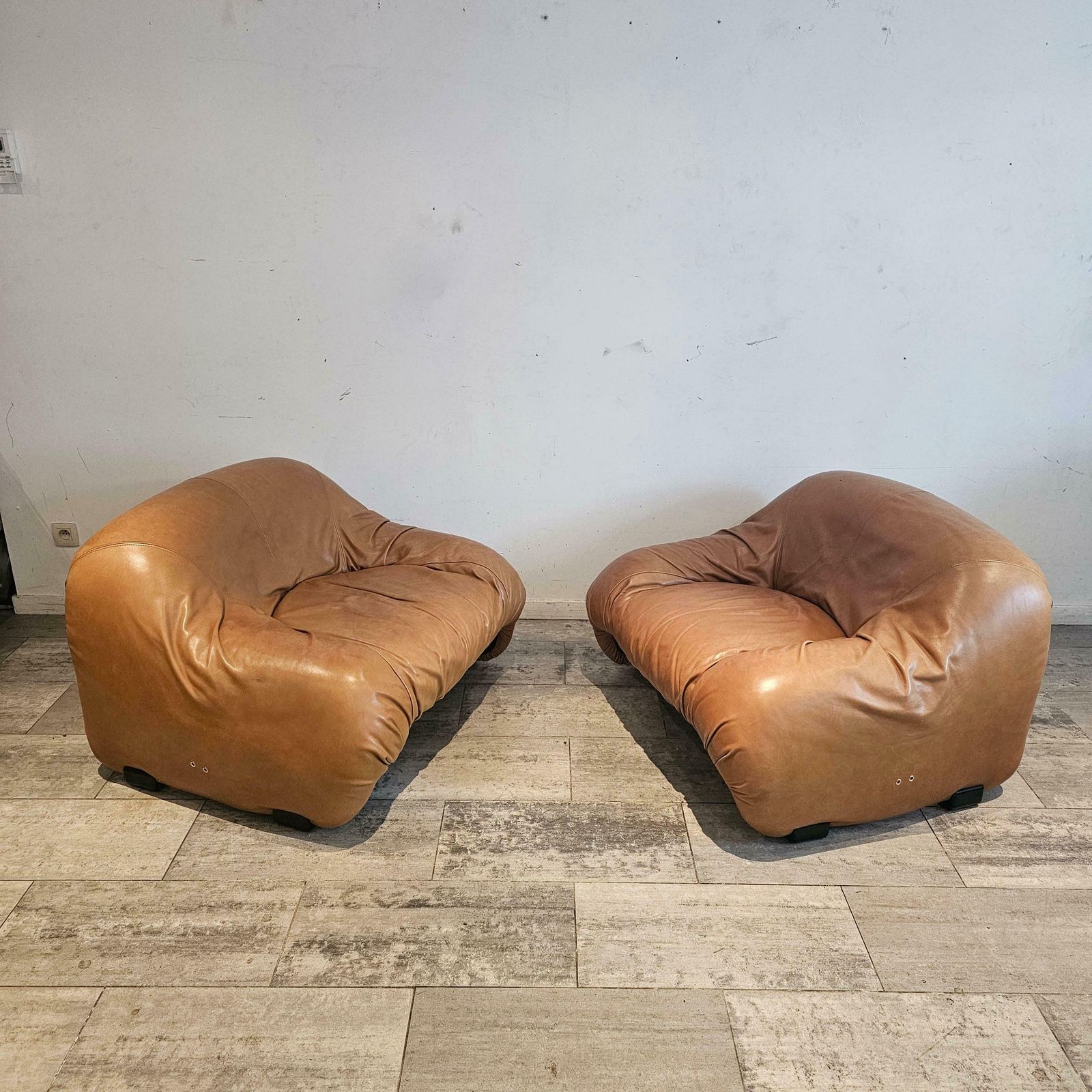Bonanza Two, One Seat Sofa's By Afra & Tobia Scarpa, For C&B, Italy, 1970's photo Furniture