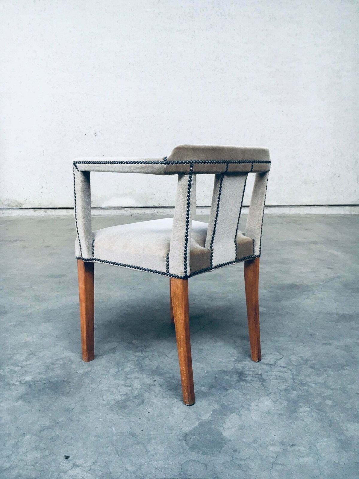 Meubels Boudoir Fauteuil Met Fluwelen Bekleding, Jaren 1920 photo