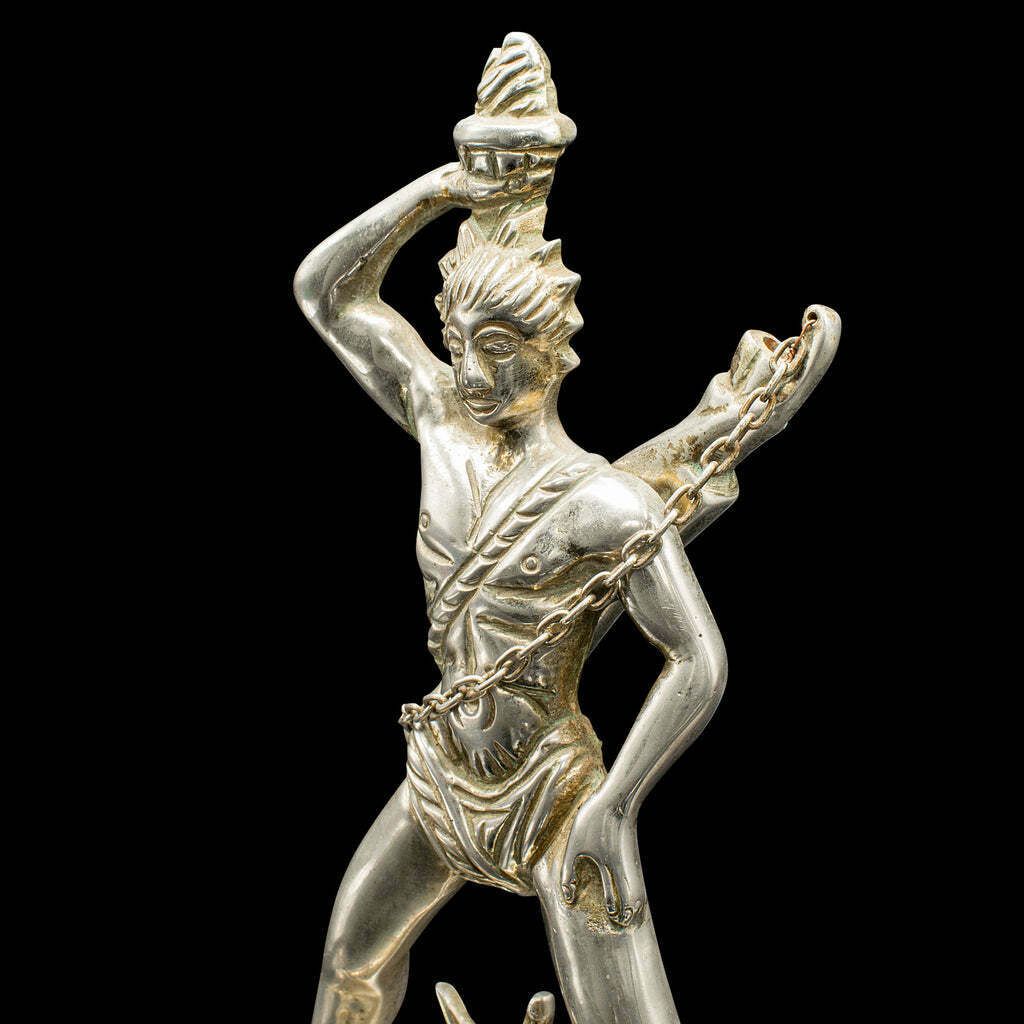 photo furniture Vintage Colossus Of Rhodes Statue, Greek, Ancient Maritime Figure, Art Deco