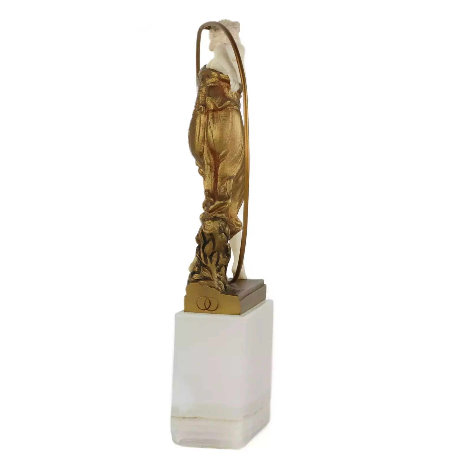 Bronze Figure Of A Woman With A Hoop, 1920. Georges Morin (1874 1950) photo Home Decor