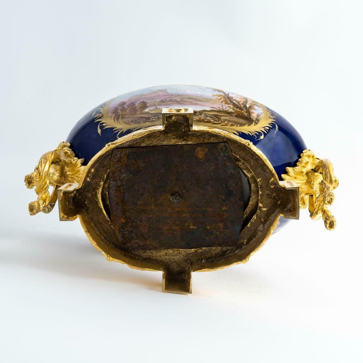 photo furniture A Large Sèvres Porcelain And Gilt Bronze Bowl, 19th Century, Napoleon III Period