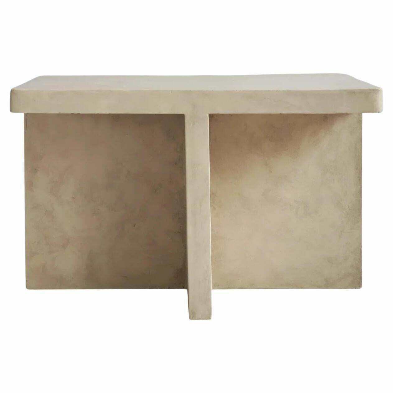 Brutus Model Coffee Table, Design Of A Modern Sculpture In Fiber Concrete.