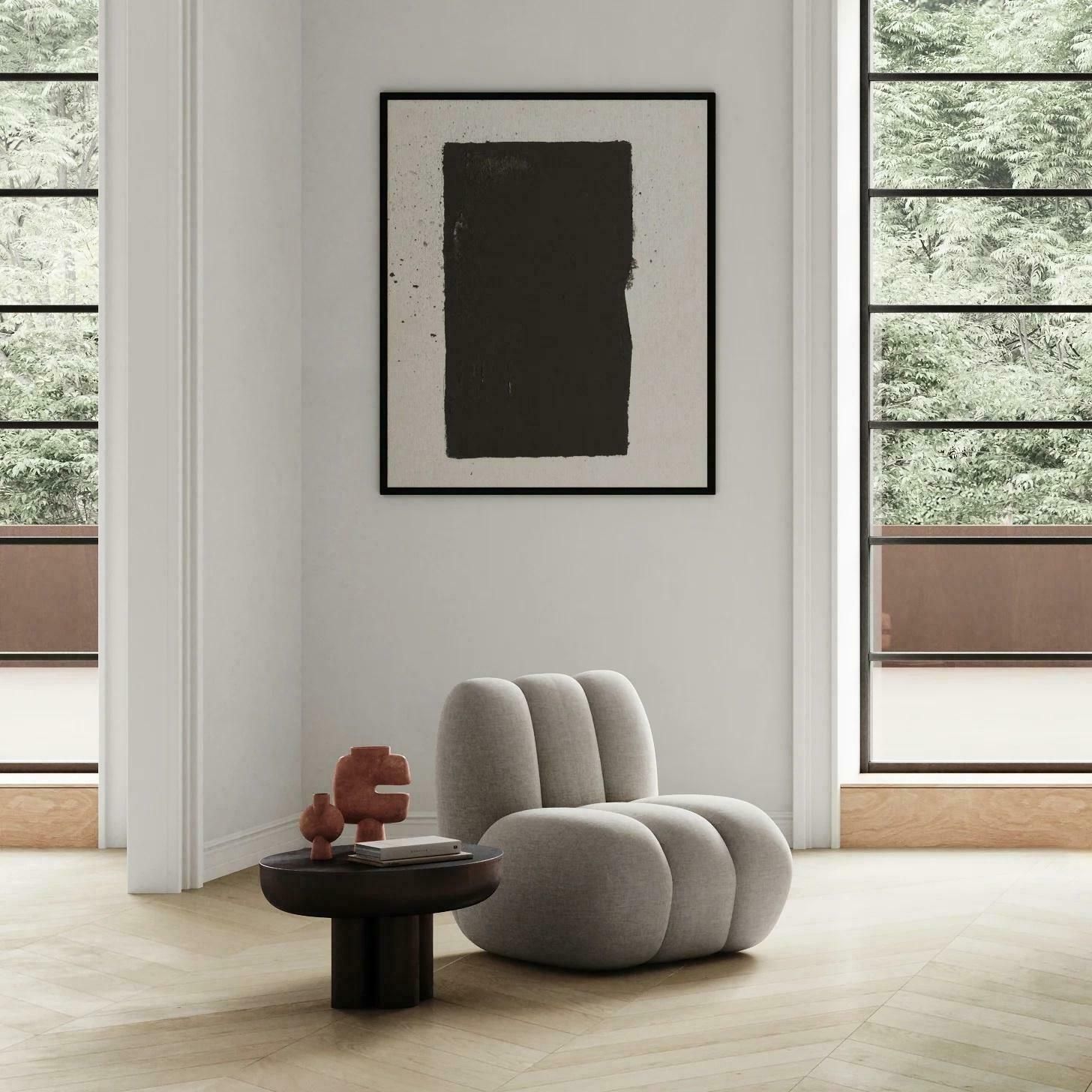Burnt Black Coffee Table, End Of Sofa Model Crown, Coffee Table In Aluminium. photo Furniture