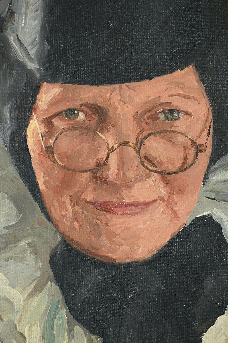 Oil On Canvas “Polish Woman Reading” By A. Markowicz – Early 20th Century photo buy