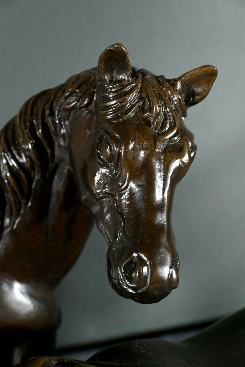 Art Bronze “Arabian Horses”, After Pj. Mène – Early 20th Century photo