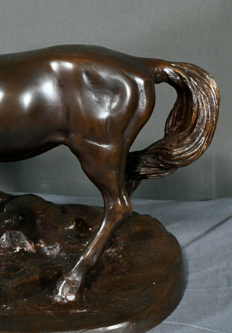 photo vinterior Bronze “Arabian Horses”, After Pj. Mène – Early 20th Century