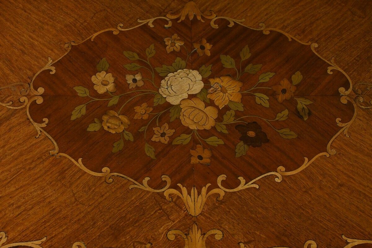 photo for sale Mahogany Games Table, Louis XV/Louis XVI Transition Style – Late 19th Century